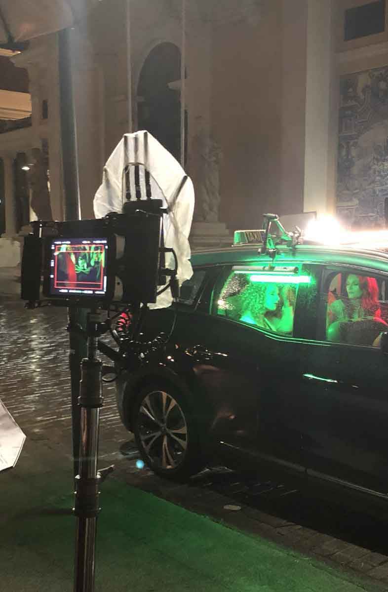 Rodagem noturna com táxi, campanha FPT