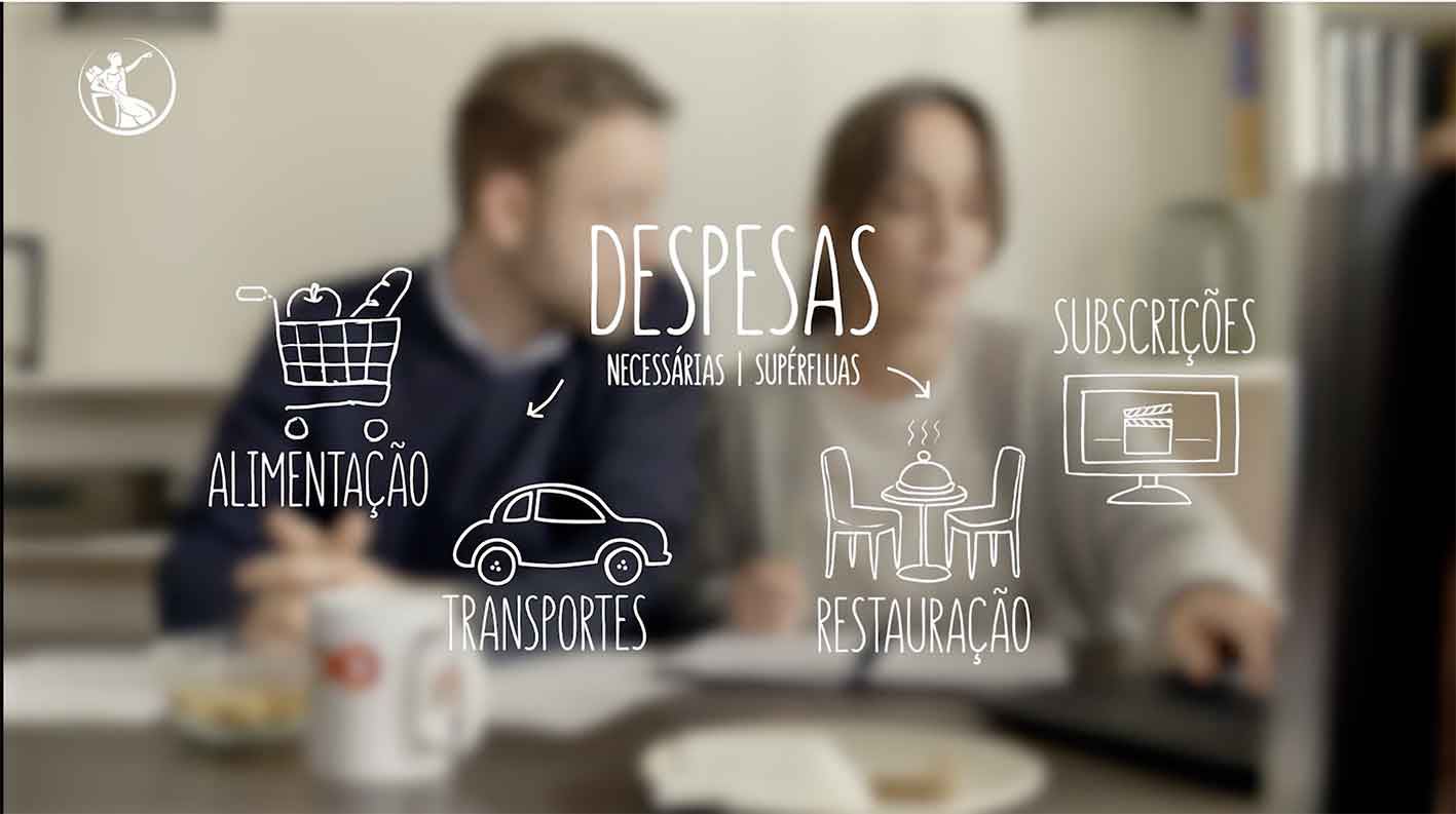 Casal à mesa, filme do Banco de Portugal